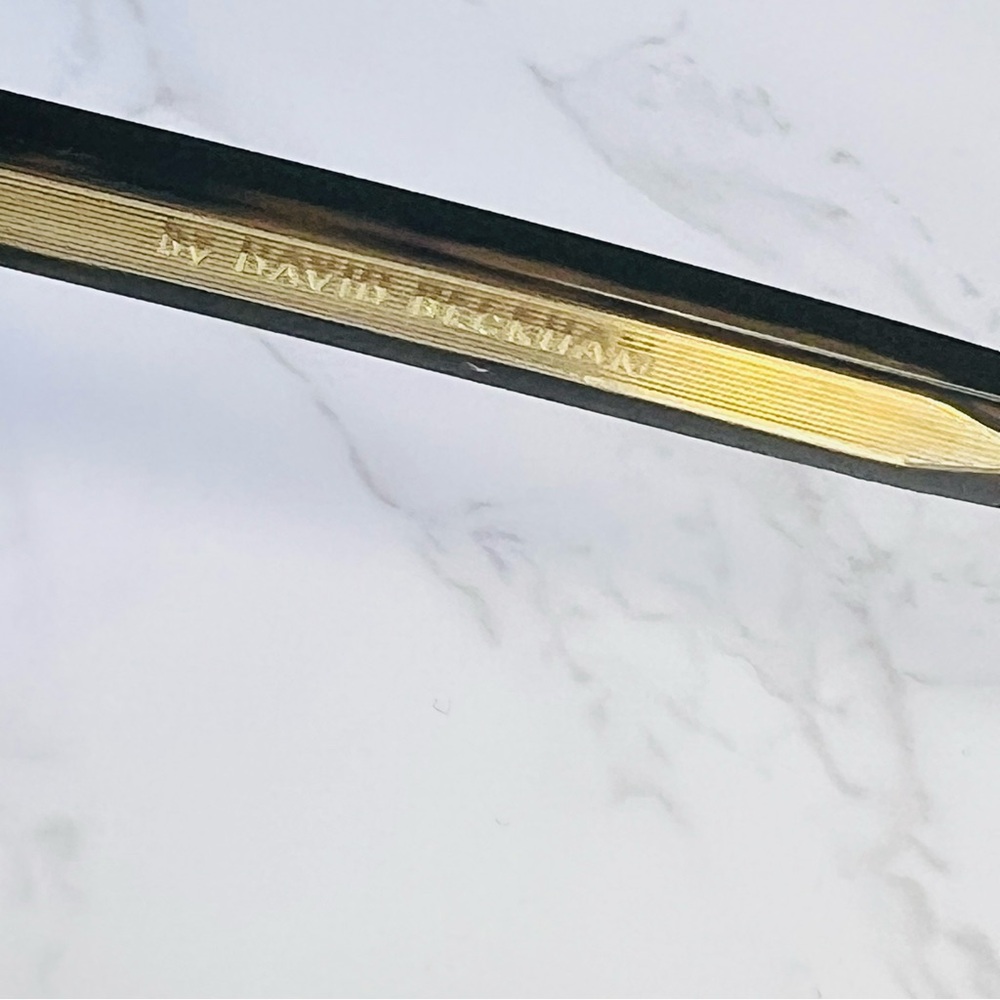 DAVID BECKHAM DB 1006/S Tortoiseshell Sunglasses Green Lenses Made in Italy NWOT - Picture 6 of 10